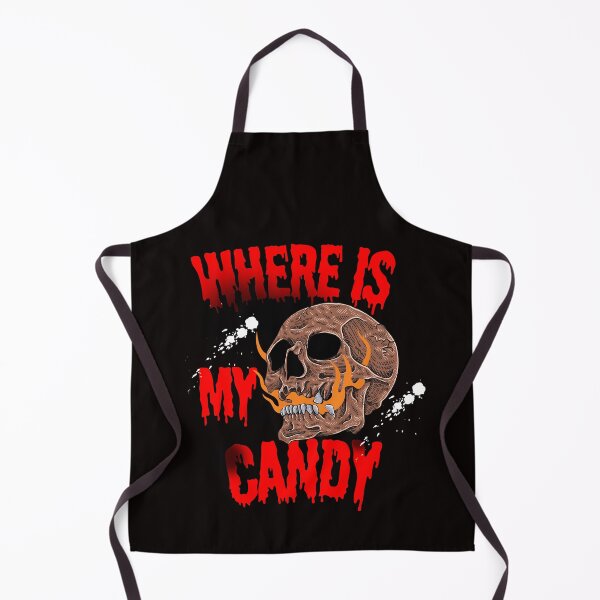Item preview, Where Is My Candy - Flaming Skull Halloween Trick Or Treat designed and sold by thebestoffer.