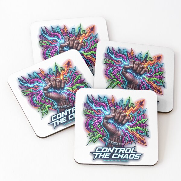 Item preview, Control The Chaos Street Art Neon Design – Cyberpunk Urban Pop Art Graphic designed and sold by PLUSHIWORLDtm.