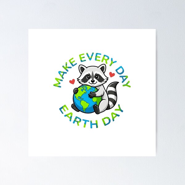 Item preview, Earth Day Make Every Day Earth Day Funny Environmental Graphic | Kawaii Nature Activist Meme Art Design designed and sold by MyTeeSh.