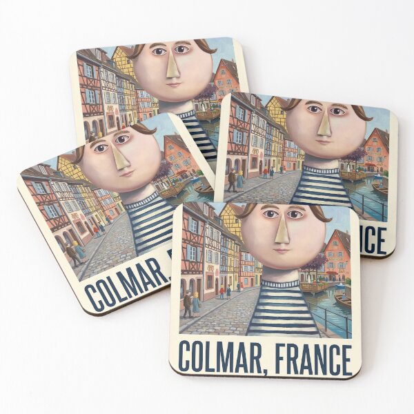 Item preview, Colmar France Travel Poster | French Character in Alsace Canal Town designed and sold by LeQuirks.