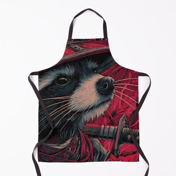 Item preview, Art Samurai Raccoons Embodying Strength Honor Illustrations designed and sold by ART ATTACK ZONE.