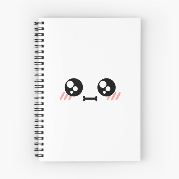 Item preview, Cute kawaii blushing confused shiny eyes face designed and sold by BlushyPrint.