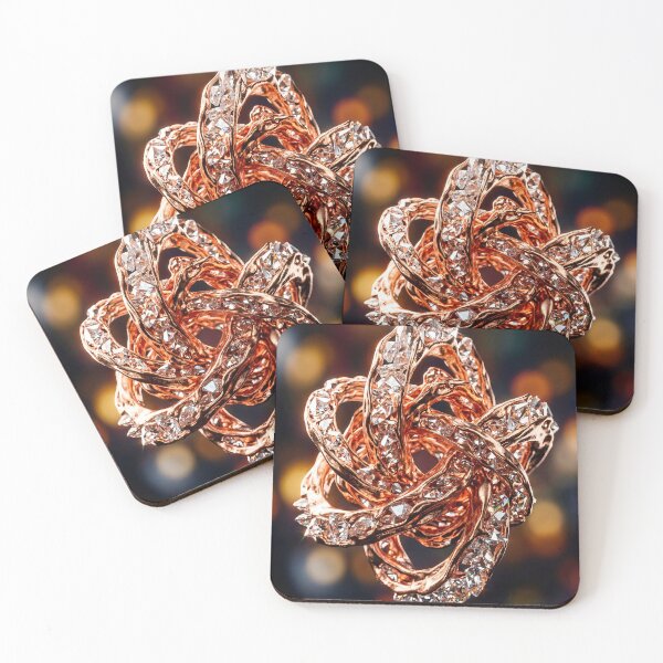 Item preview, Rose Gold & Diamond Infinity Sculpture - Abstract Luxury Art designed and sold by lord-of-skins.