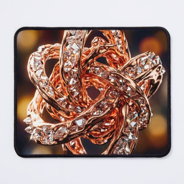 Item preview, Rose Gold & Diamond Infinity Sculpture - Abstract Luxury Art designed and sold by lord-of-skins.