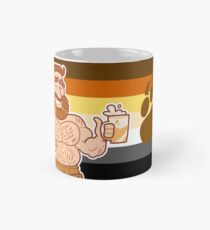 Gay bear with beer mug sticker Classic Mug