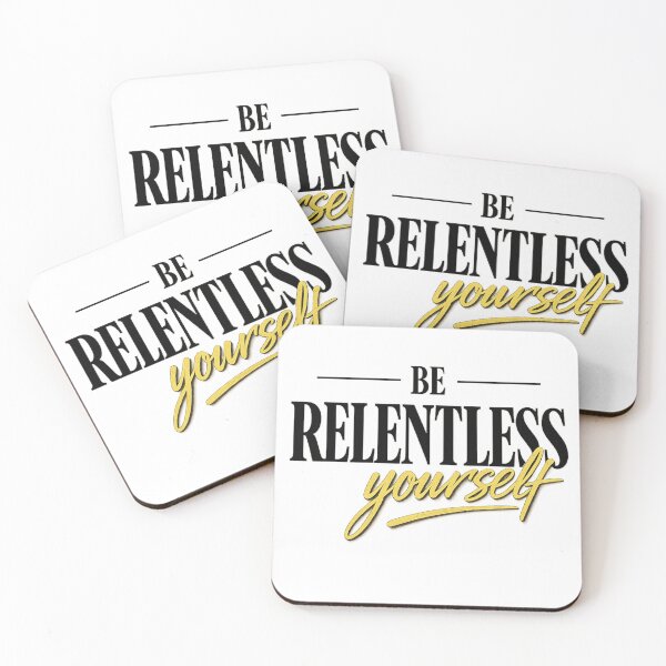 Item preview, Be Relentless Focus Yourself Bold Motivation Design designed and sold by Wolf Creator.