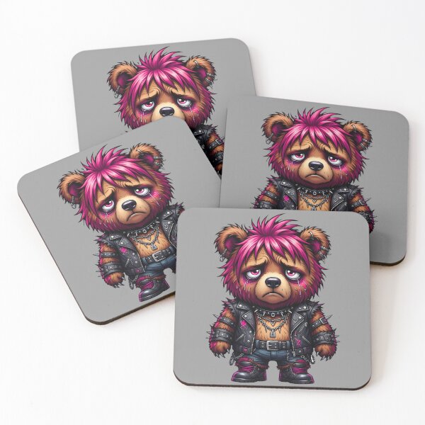 Item preview, Punk Rockin Bear, 2D illustration  designed and sold by TheCdnGal.
