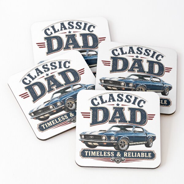 Item preview, Classic Dad Vintage Mustang Tee – Timeless & Reliable Father’s Day Gift designed and sold by Silaris Designs.