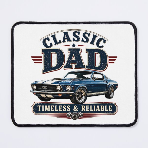 Item preview, Classic Dad Vintage Mustang Tee – Timeless & Reliable Father’s Day Gift designed and sold by Silaris Designs.