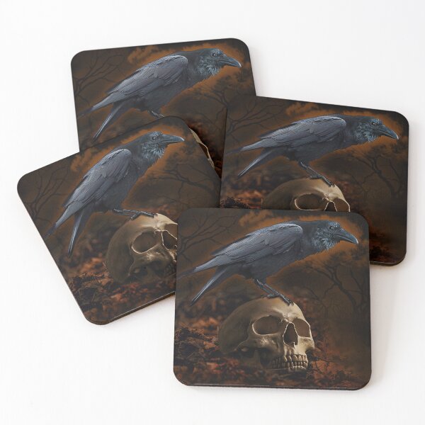 Item preview, Raven on Skull designed and sold by MorningFive.