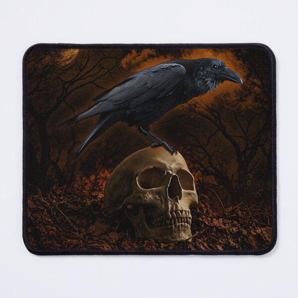 Item preview, Raven on Skull designed and sold by MorningFive.