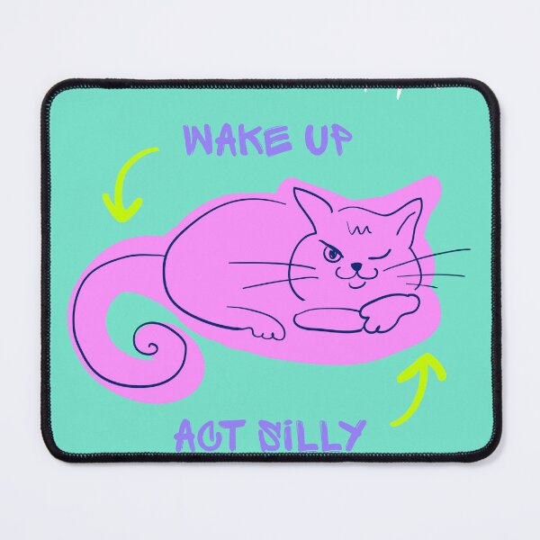 Item preview, Funny cats meme: Wake up, act silly! designed and sold by Bearlala.