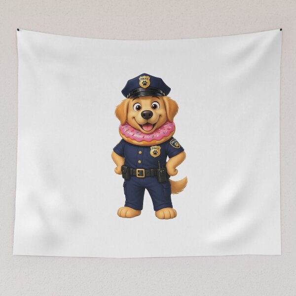 Item preview, Donut dog plice designed and sold by Stickers void.