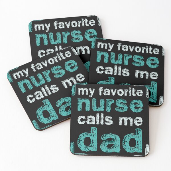 Item preview, My Favorite Nurse Calls Me Dad – Proud Nurse Dad Gift Typography Design designed and sold by EichStore.