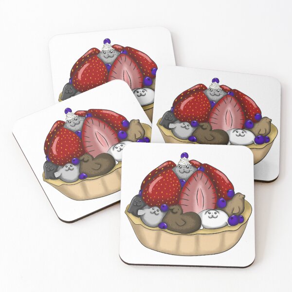 Item preview, strawberry seal tart designed and sold by thecamillest.