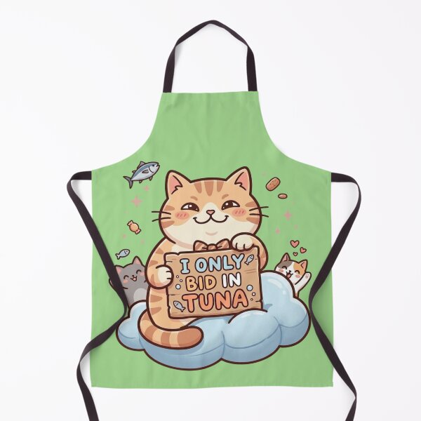 Item preview, Funny Cat Lover Gift  “I Only Bid in Tuna” Cute Kitten Meme Design designed and sold by RealCuties.