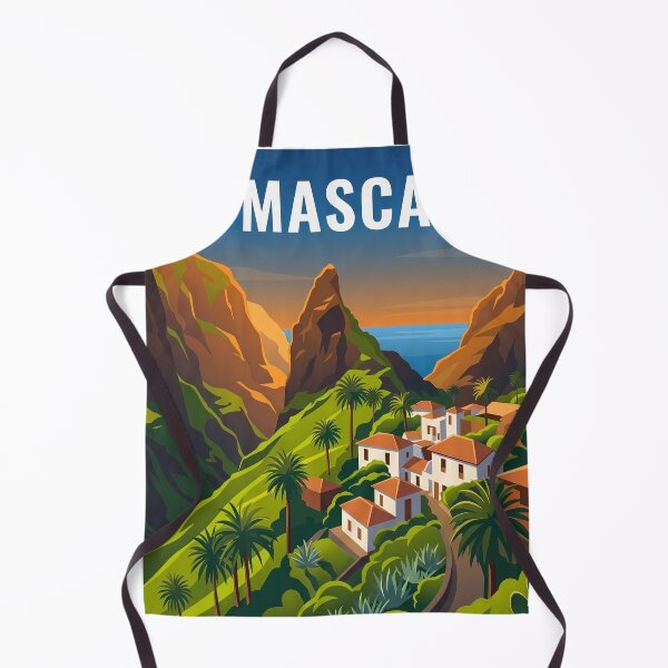 Item preview, Masca Village Tenerife Golden Hour Vintage Travel Poster designed and sold by MavtM.