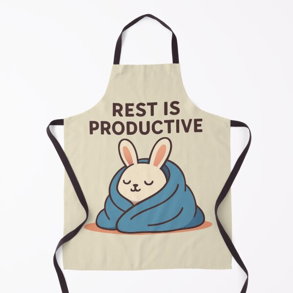 Item preview, Rest Is Productive Cute Bunny Motivation Design designed and sold by Snacky Paws.