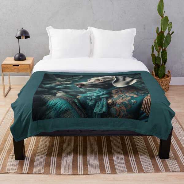 Item preview, Noble Weimaraner in Teal Renaissance Elegance designed and sold by WeimTrails.