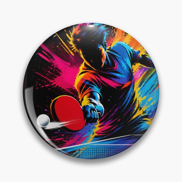 Item preview, Table Tenis Ping Pong Man Neon Splash designed and sold by byaga.