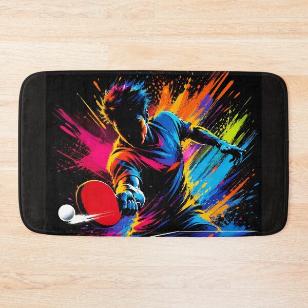 Item preview, Table Tenis Ping Pong Man Neon Splash designed and sold by byaga.
