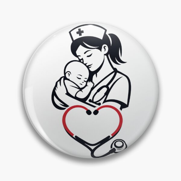 Artikelvorschau, Nurse Mom Love – Krankenschwester mit Baby Herz entworfen und verkauft von EichStore.