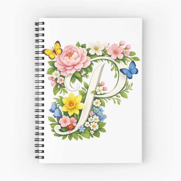 Item preview, Spring magic for Mom – Your personal floral monogram “P” designed and sold by CoolContent Factory.
