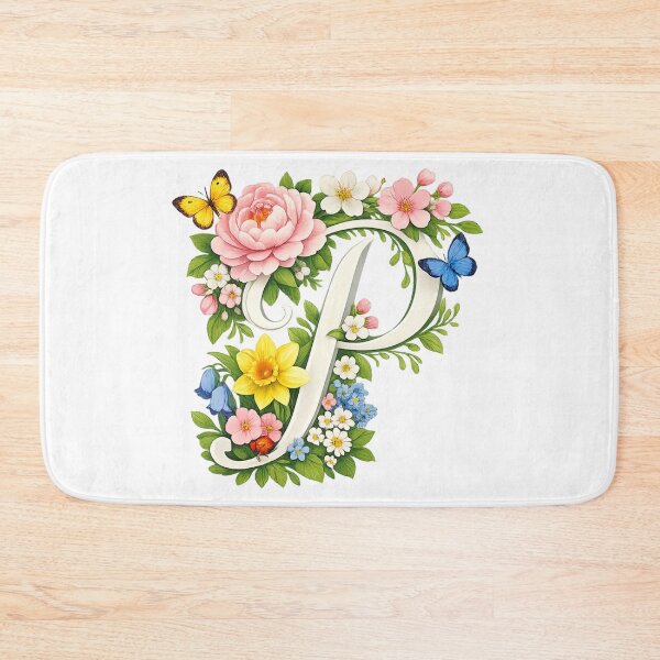 Item preview, Spring magic for Mom – Your personal floral monogram “P” designed and sold by CoolContent Factory.