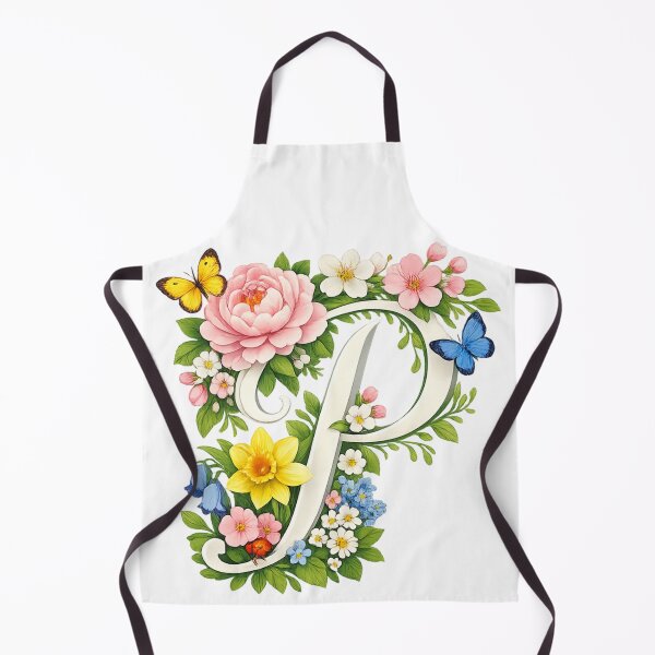 Item preview, Spring magic for Mom – Your personal floral monogram “P” designed and sold by CoolContent Factory.