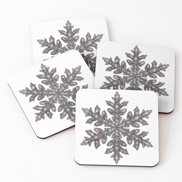 Item preview, The Galaxy Within: Intricate Snowflake Universe Art designed and sold by AR-Corner.