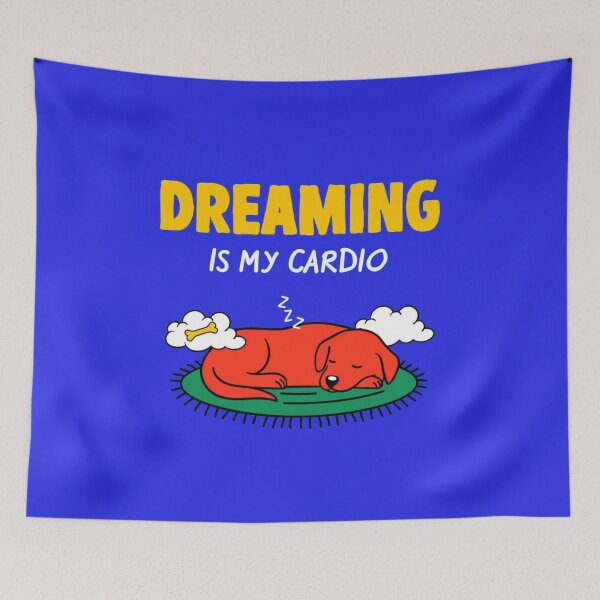 Item preview, Dreaming Is My Cardio Funny Lazy Dog Shirt” designed and sold by TZAR WORKS.