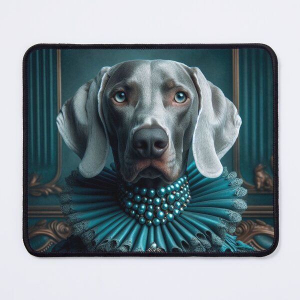 Item preview, Teal Baroque Weimaraner Royal Portrait designed and sold by WeimTrails.
