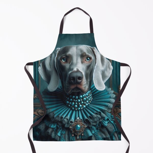 Item preview, Teal Baroque Weimaraner Royal Portrait designed and sold by WeimTrails.
