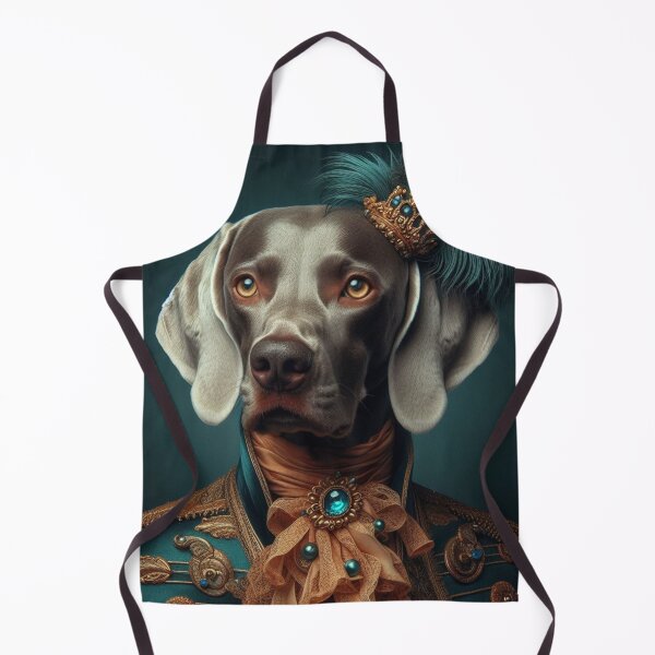 Item preview, Aristocratic Weimaraner in Opulent Baroque Attire designed and sold by WeimTrails.