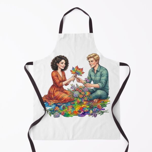 Item preview, A couple with flowers. designed and sold by PP&RAINBOW SHOP.