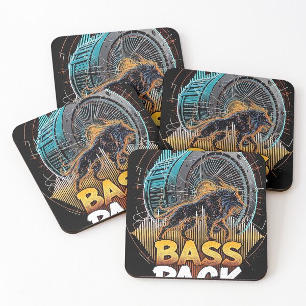 Item preview, Bass Pack Wolf Subwoofer EDM Rave Graphic T-Shirt designed and sold by etuvibes.