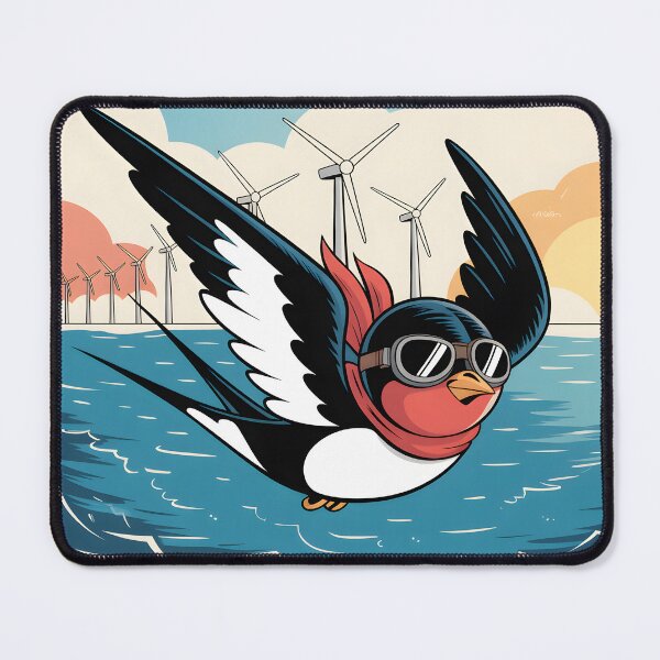 Item preview, Swallow Pilot Over the Ocean designed and sold by MarineIndustry.