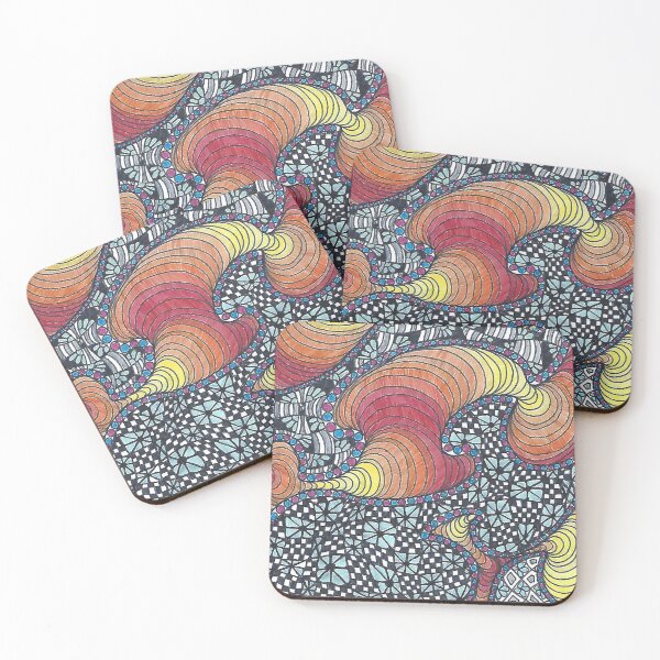 Item preview, Tiffany - Hand Drawn Floral Lava Pattern designed and sold by AJPrettyObscene.