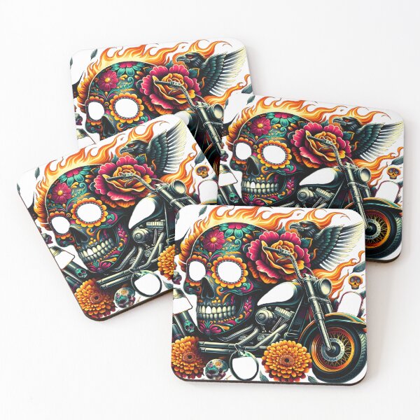 Item preview, Día de los Muertos Rider designed and sold by LoneStarArtworks.