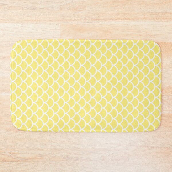 Item preview, Yellow And White Fish Scales Pattern designed and sold by pattern-archive.