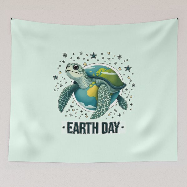 Item preview, Earth Day Sea Turtle | Celestial Ocean Protector designed and sold by PriyaMagic.