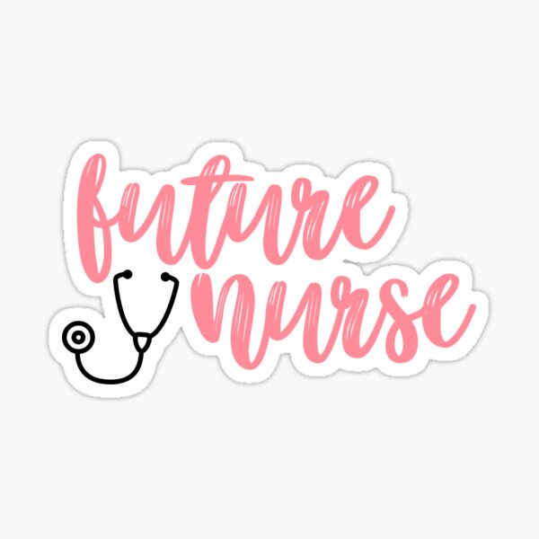 cursive nurse sticker, nursing decal, nurse life decal, RN sticker, CNA  sticker, APRN decal, custom nurse sticker, healthcare worker decal