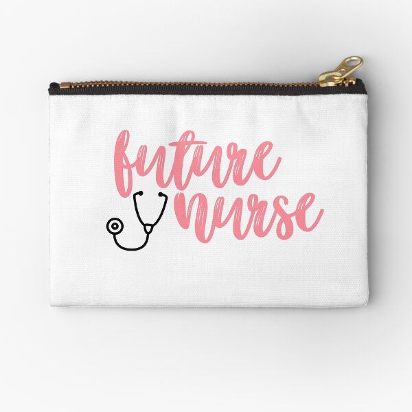 Future Nurse Sticker Zipper Pouch