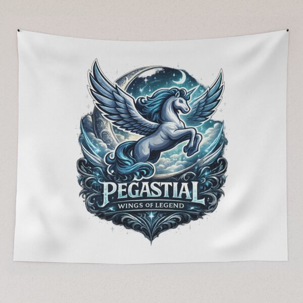 Artikelvorschau, Pegastal Wings of Legend – Majestätische Pegasus-Fantasy-Kunst entworfen und verkauft von CatLovers Studio.