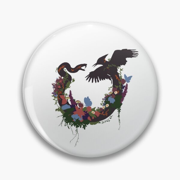 Item preview, Snake and Songbird Floral Circle Sunrise Reaping Inspired Design designed and sold by creatingmouseshop.