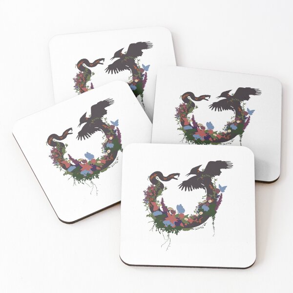 Item preview, Snake and Songbird Floral Circle Sunrise Reaping Inspired Design designed and sold by creatingmouseshop.