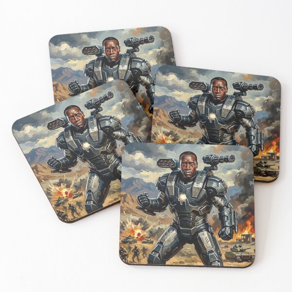 Item preview, The Iron Patriot: War Machine Oil Art designed and sold by Art's Diner.