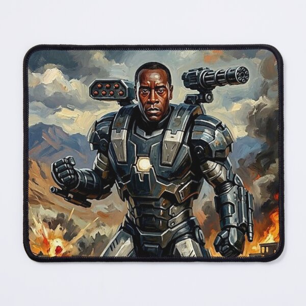 Item preview, The Iron Patriot: War Machine Oil Art designed and sold by Art's Diner.