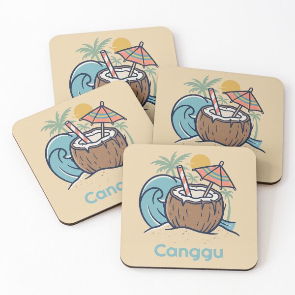 Item preview, Vintage Tropical Coconut Wave Sunset Scene designed and sold by MythicCotton.