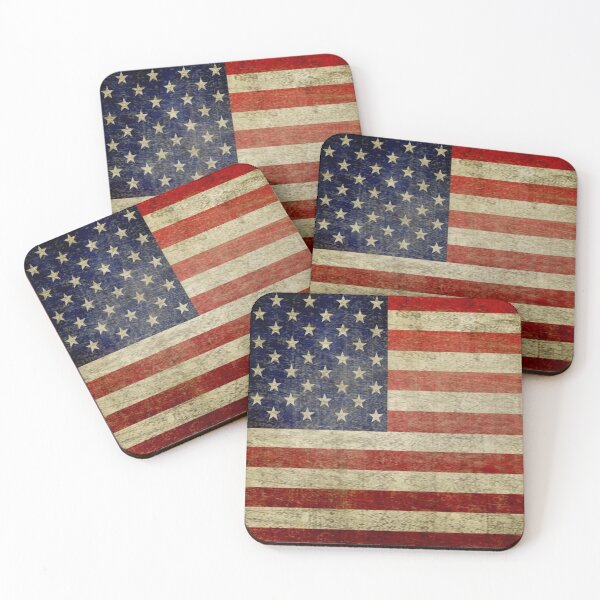 Item preview, American Flag - United States of America - Distressed Faded Old Glory - Patriotic Independence Day 4th of July designed and sold by merkraht.
